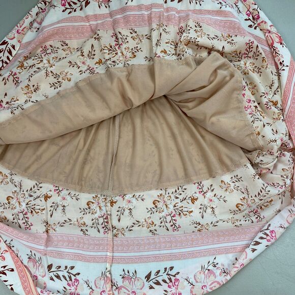 Umgee Tunic Dress Womens Medium Ditsy Floral Mock Wrap Romantic Boho Cottagecore - Picture 7 of 14